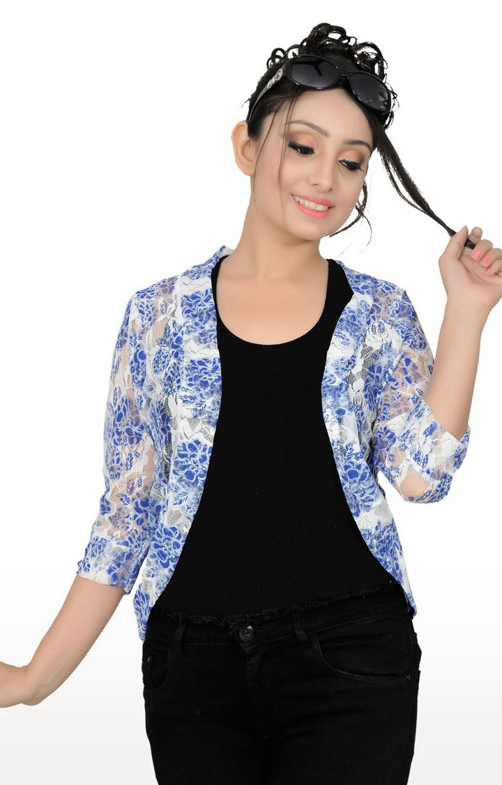 Blue net shrug cheap