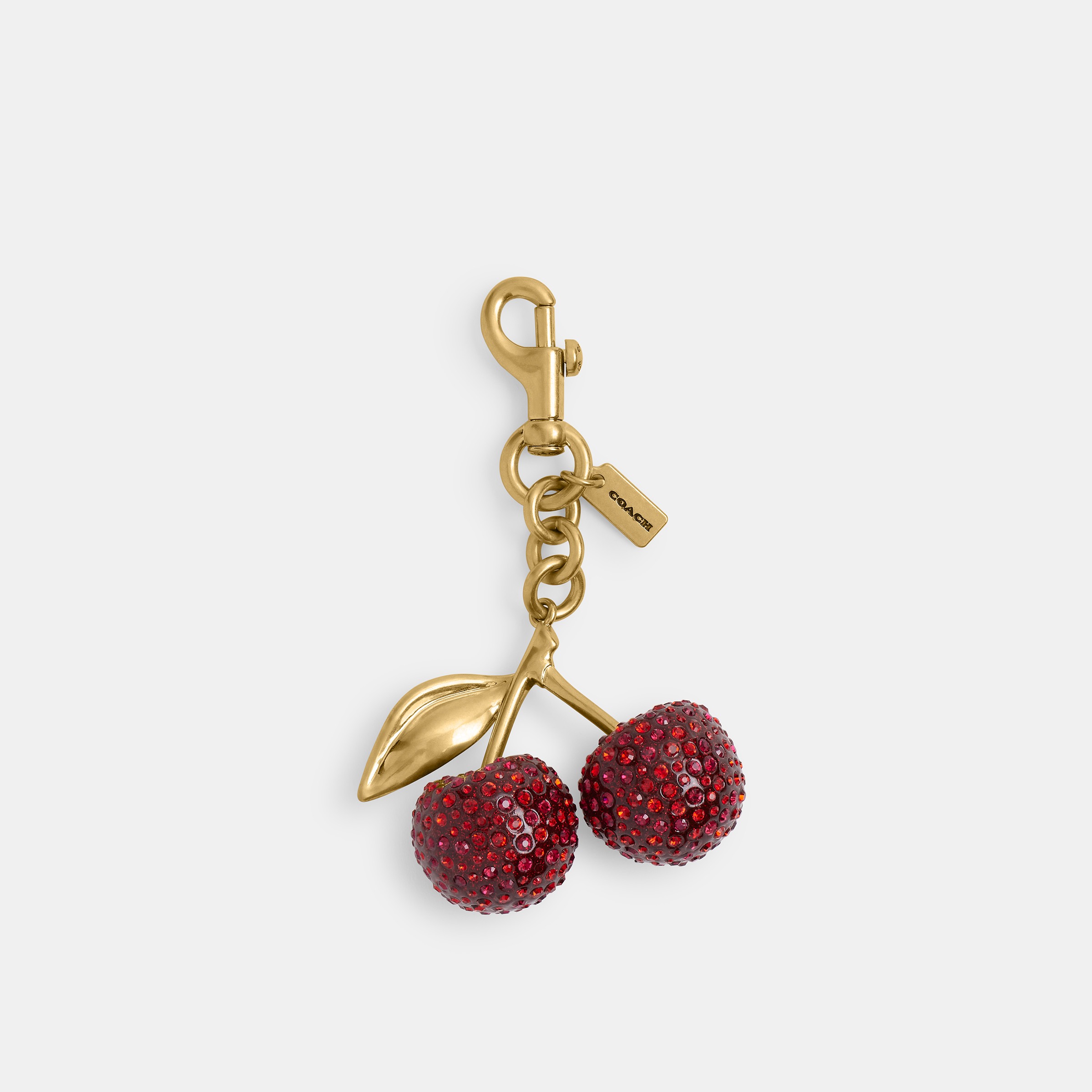 Small Crystal Cherry Bag Charm