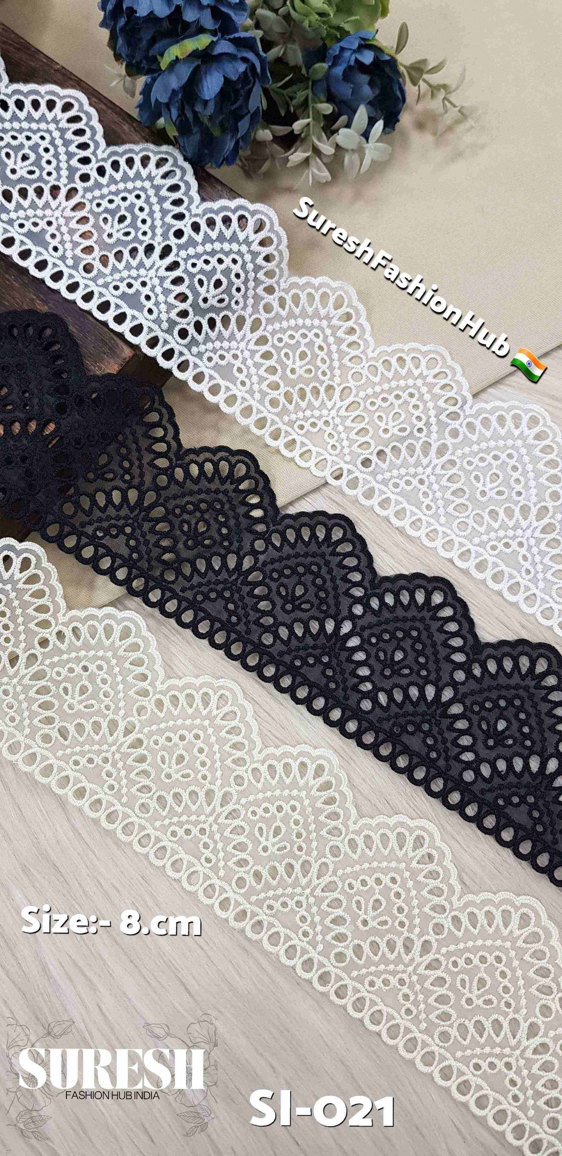 Imperial Grace Black Organza Lace