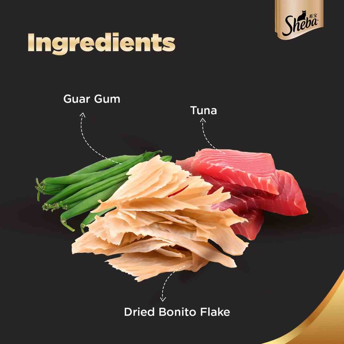 Sheba Premium Fish with Dry Bonito Flake Wet Cat Food - 35 gm