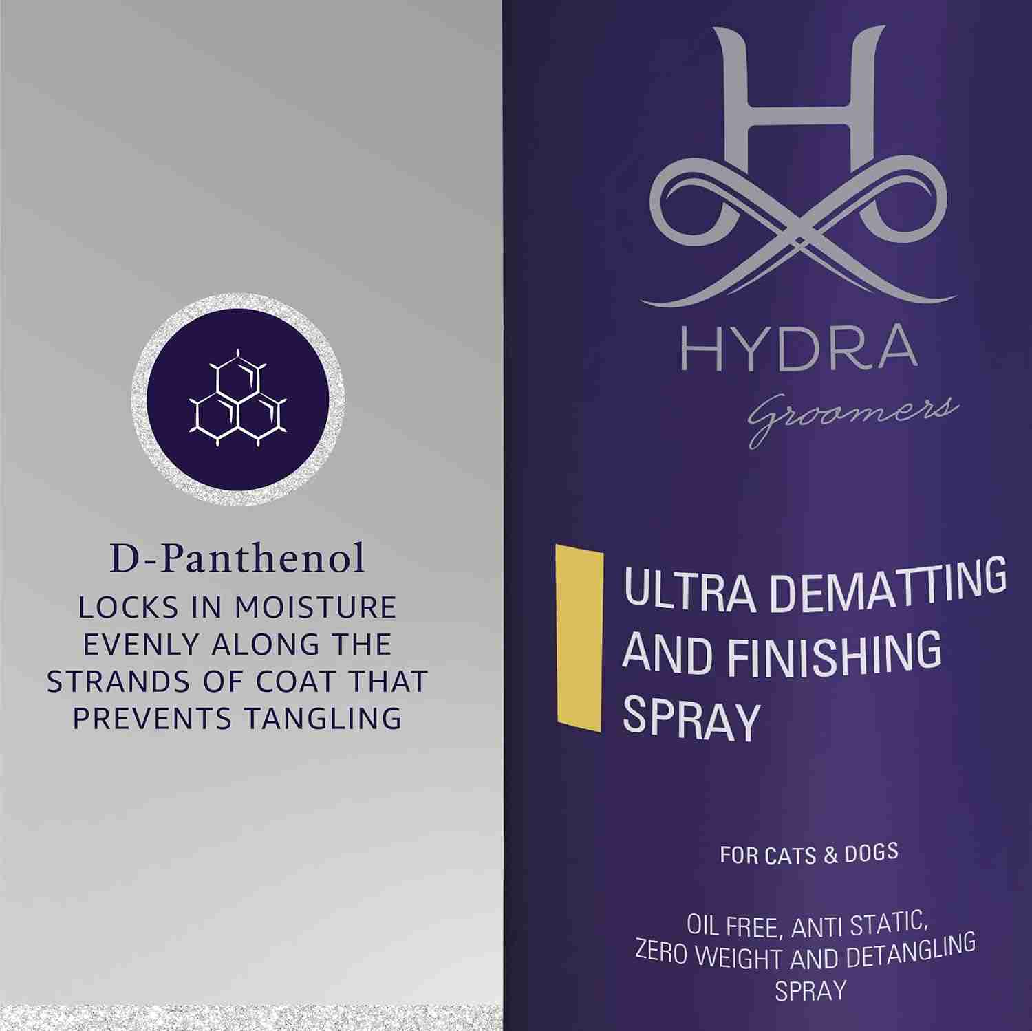 Hydra Groomers Ultra Dematting & Finishing Spray for Dogs and Cats, 500ml