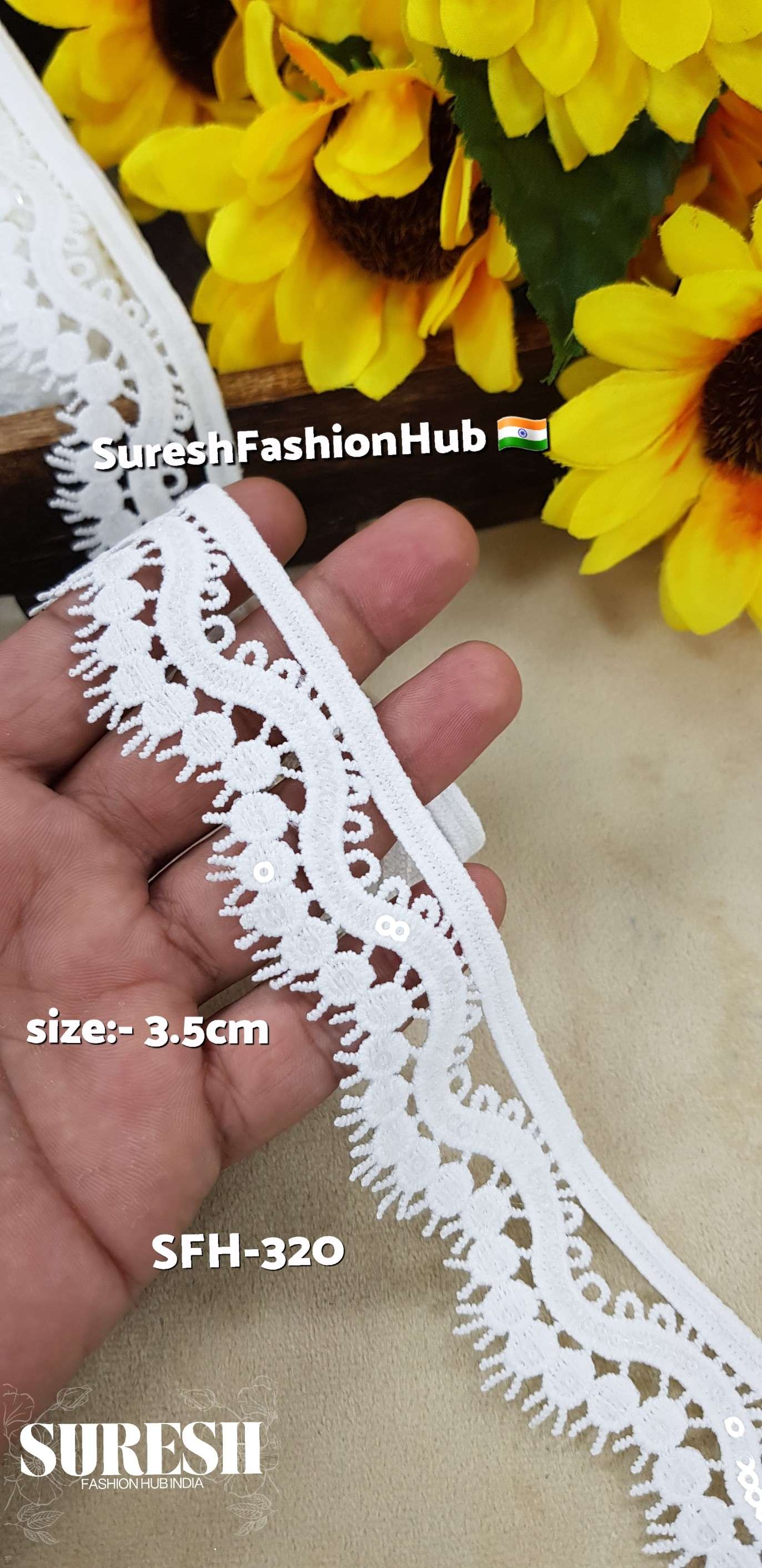 Imported GPO Cutwork Lace