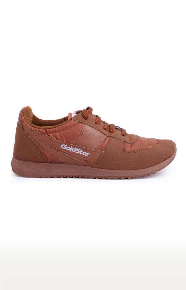 Goldstar | Goldstar Fashionable Brown Sports Shoes For Men 1