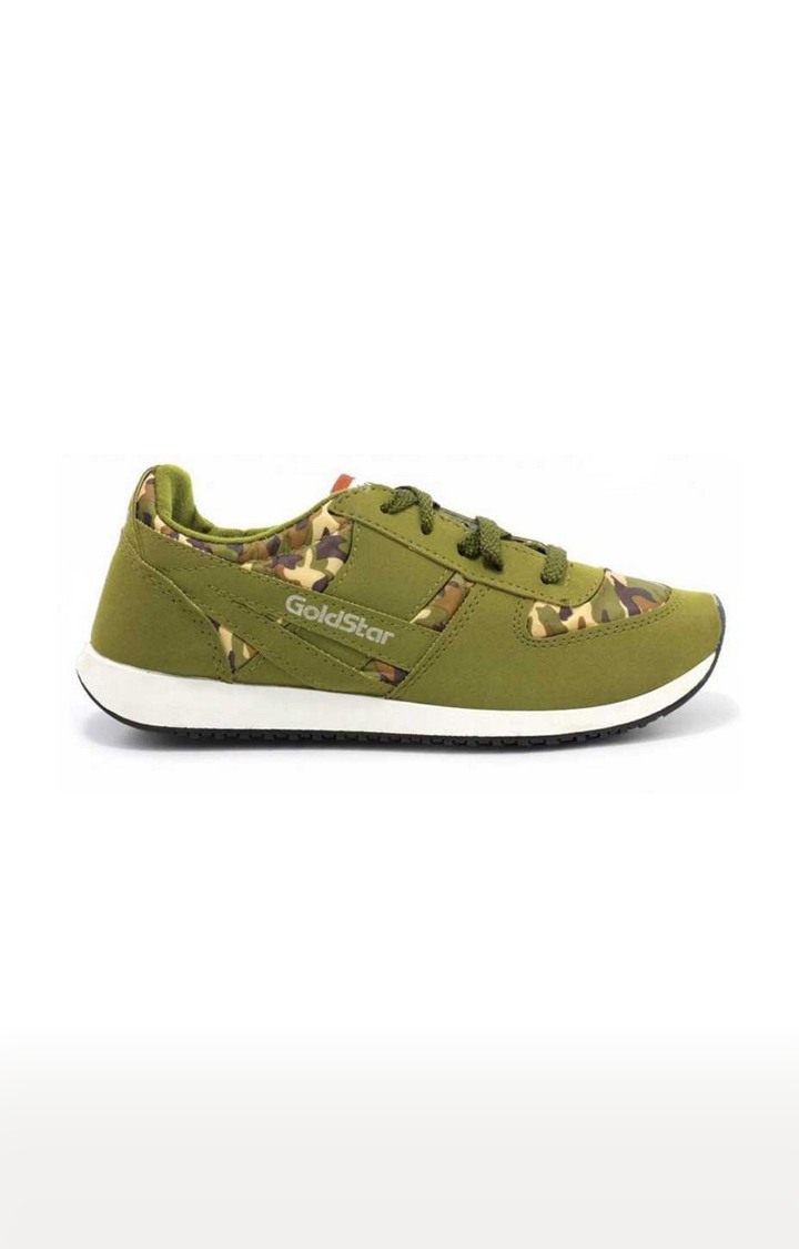 Goldstar Fashionable Green Sports Shoes For Men
