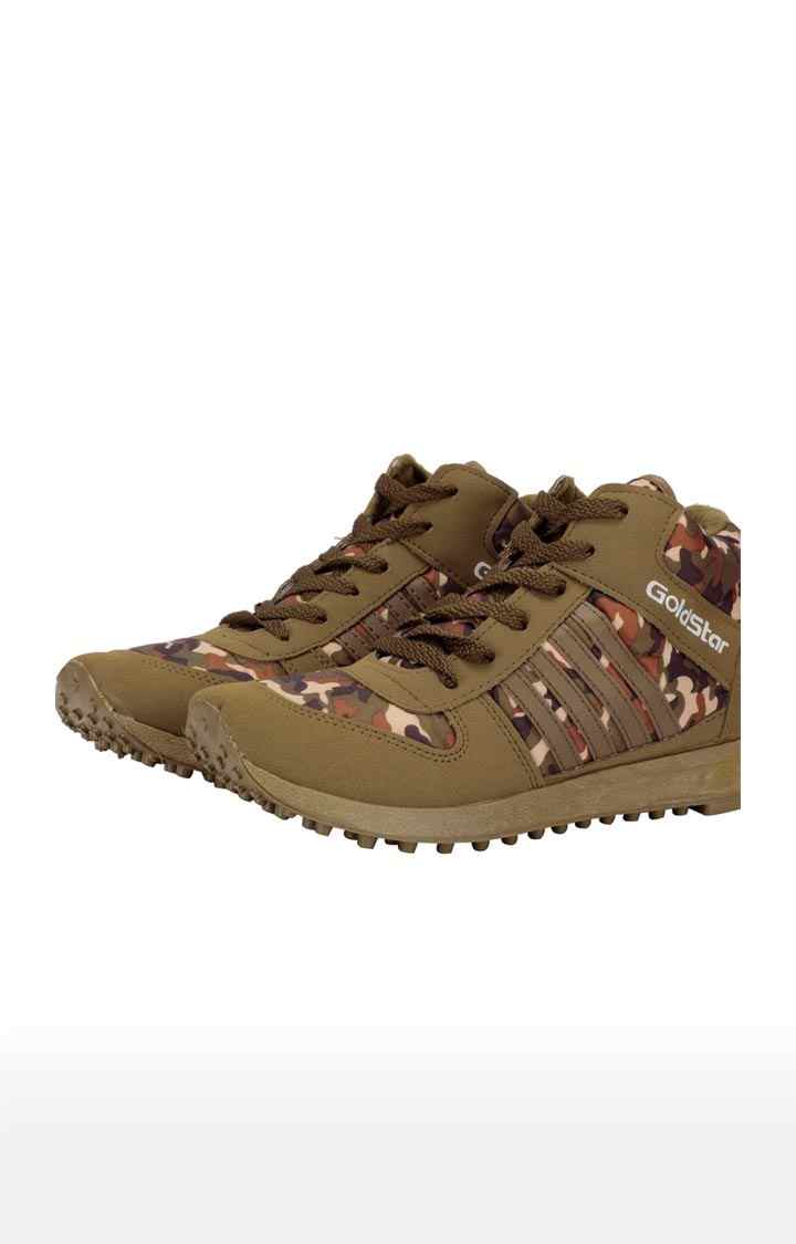 Goldstar 613 High Ankle Khaki Brown Boots For Men