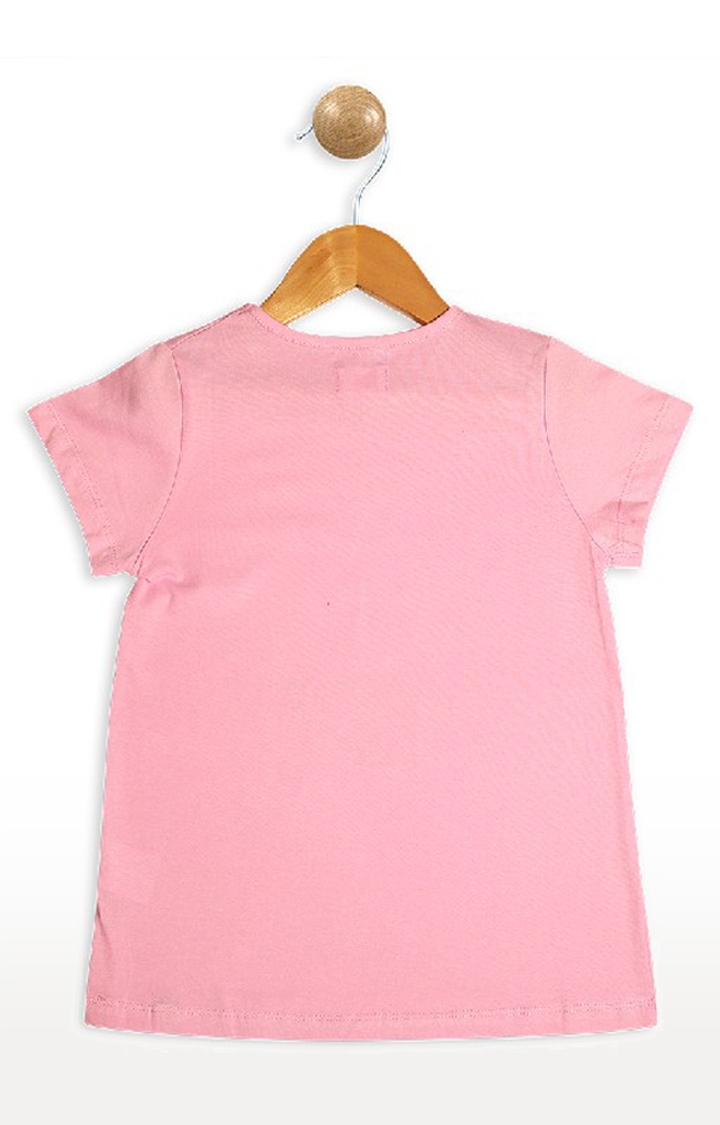 Pinehill | Pinehill Girls Pink Mood Printed T-Shirt 1
