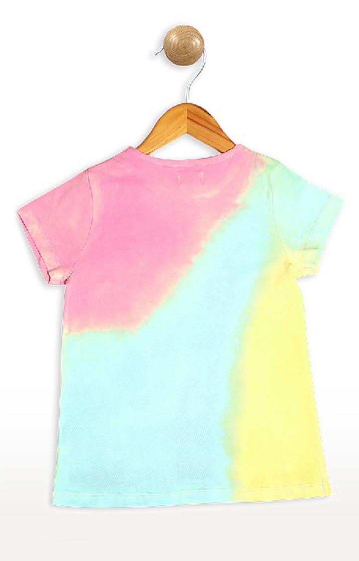 Pinehill | Pinehill Girls Rainbow Dip Dye T-Shirt 1