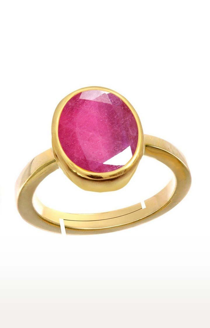 55Carat | Pink Gold Plated Ruby Rings 0