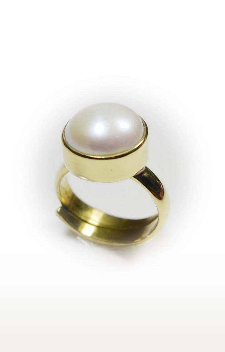 White Gold Plated Pearl Rings
