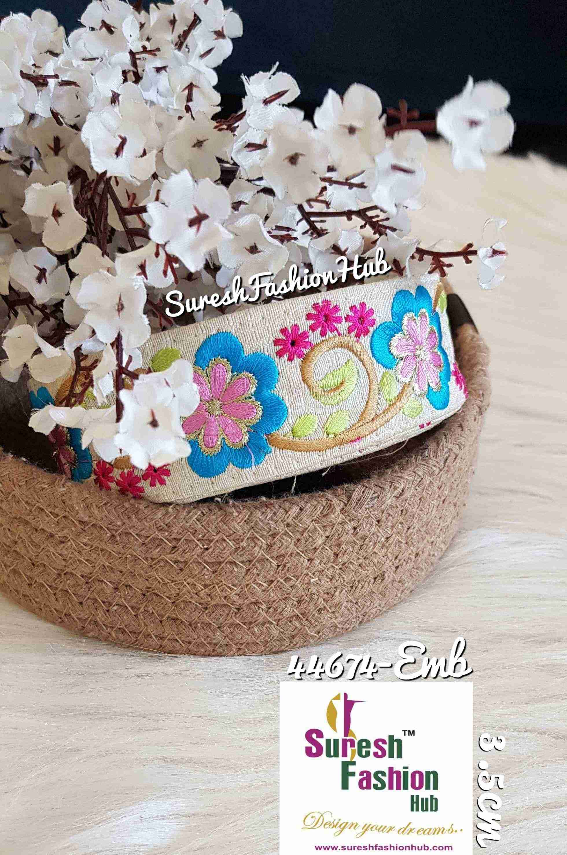 Blossom Finery Blue Designer Trim