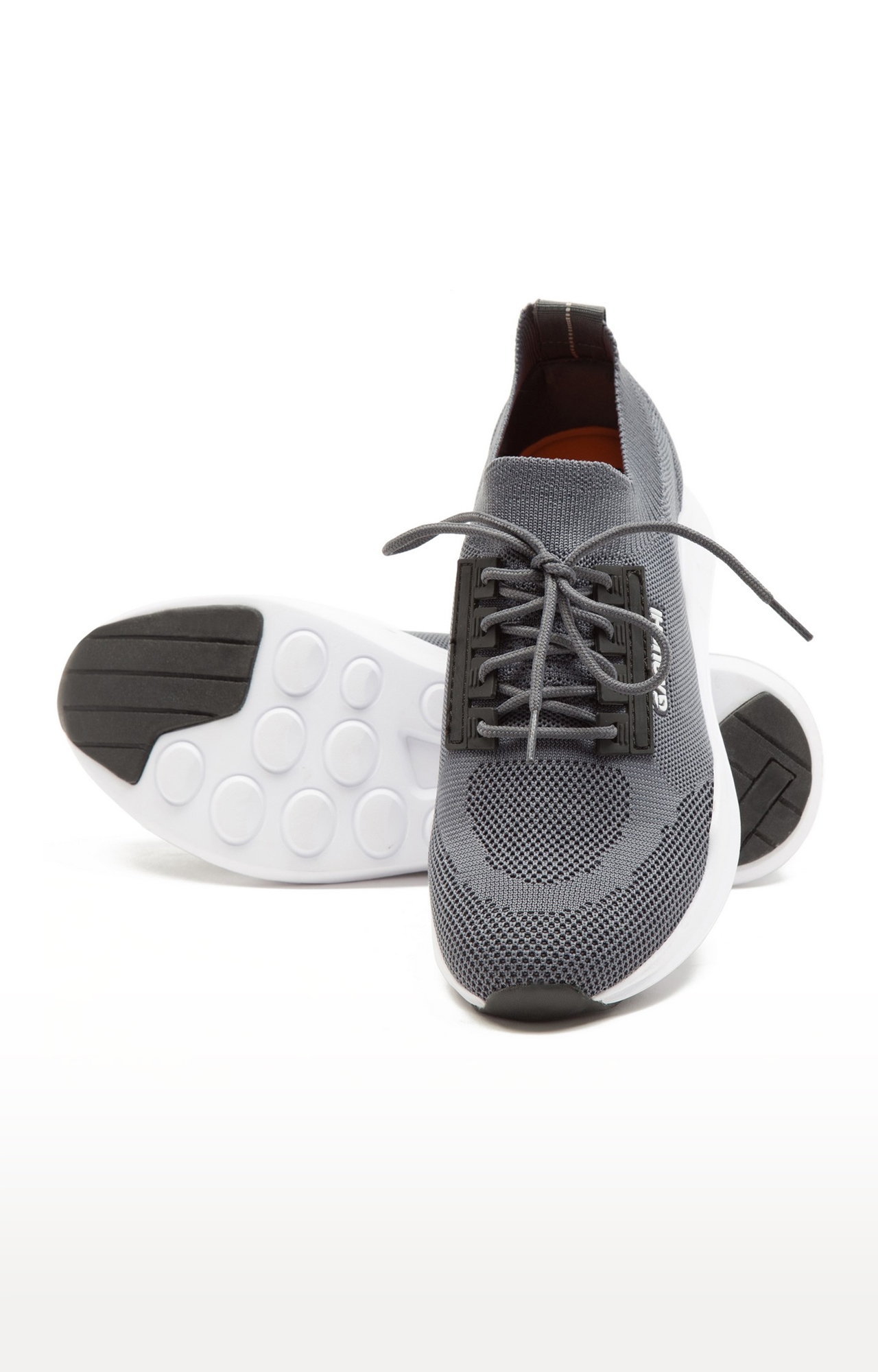 GANUCHI | Ganuchi by Franco Leone Men's Mesh Grey Running Shoes 4