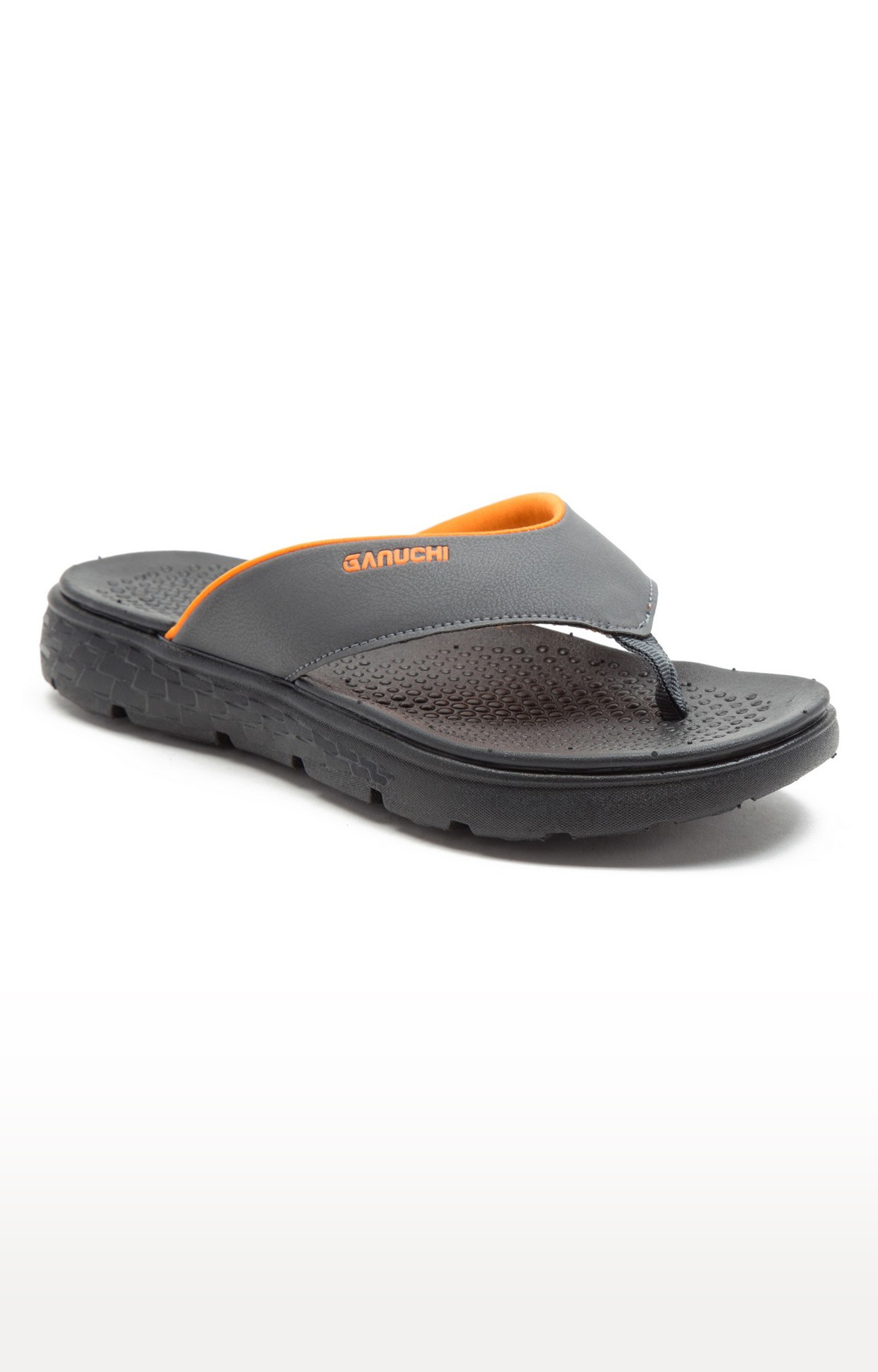 Ganuchi by Franco Leone Men s Synthetic Grey Slippers