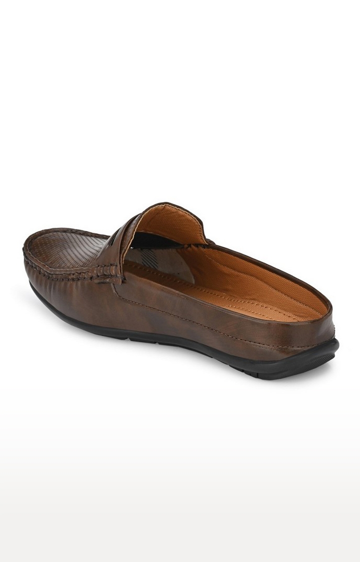 Guava | Guava Men Casual Open Back Loafers Mules Shoe - Brown 2
