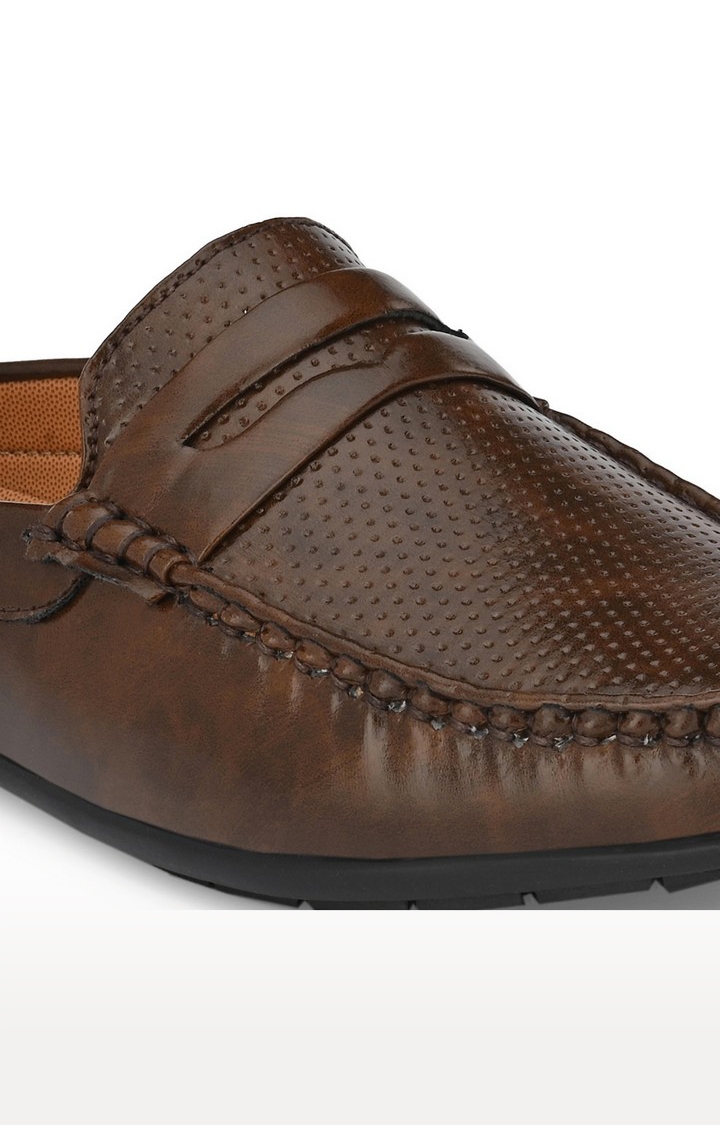 Guava | Guava Men Casual Open Back Loafers Mules Shoe - Brown 4
