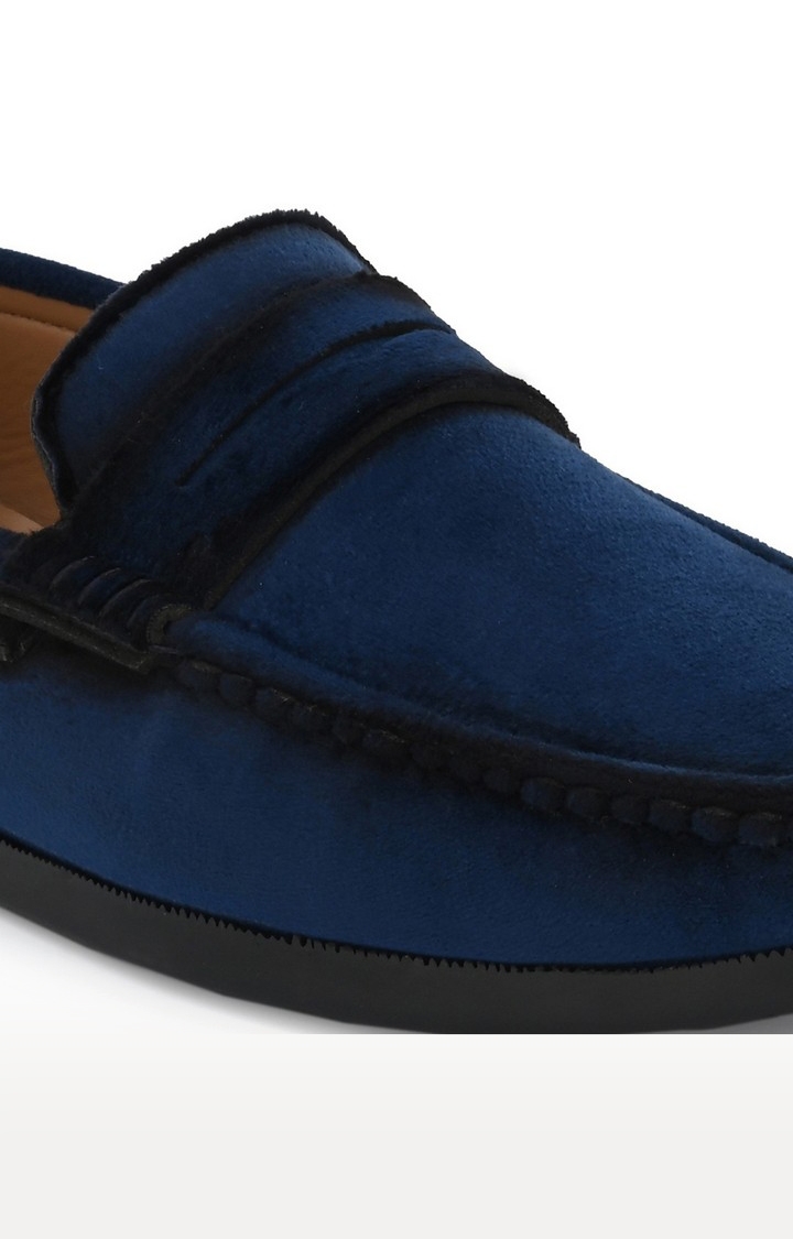 Guava | Guava Charming Velvet Casual Loafer Shoes - Blue 4