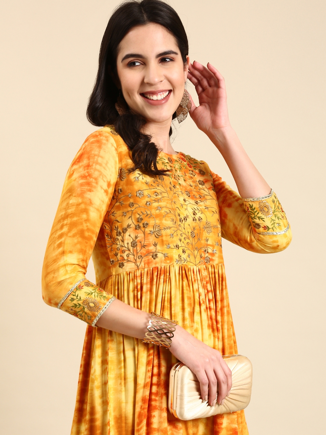 Buy Prachi Desai Dark Mustard Printed Palazzo Set online, SKU Code:  IWSUSVRT3588… | Western dresses for women, Kurti designs party wear,  Sleeves designs for dresses