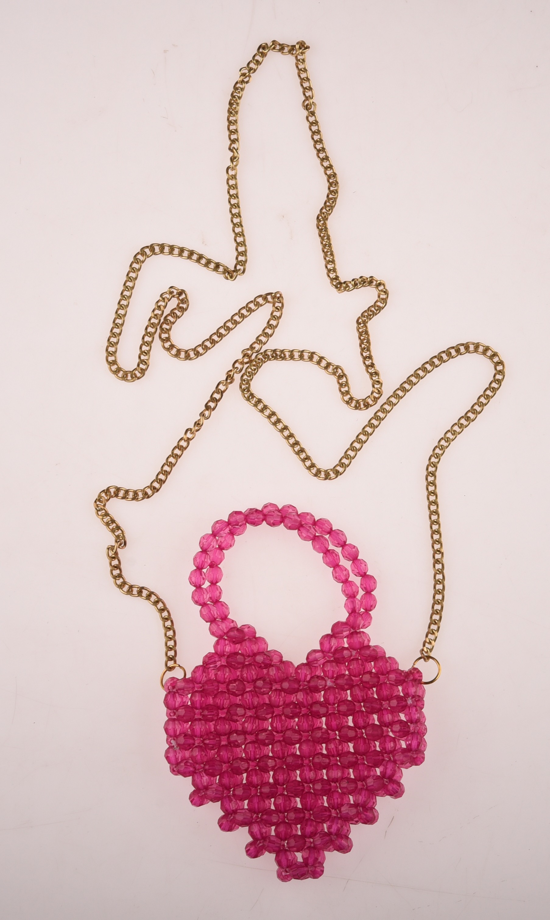 Mini Pearl Heart With Sling (pink)