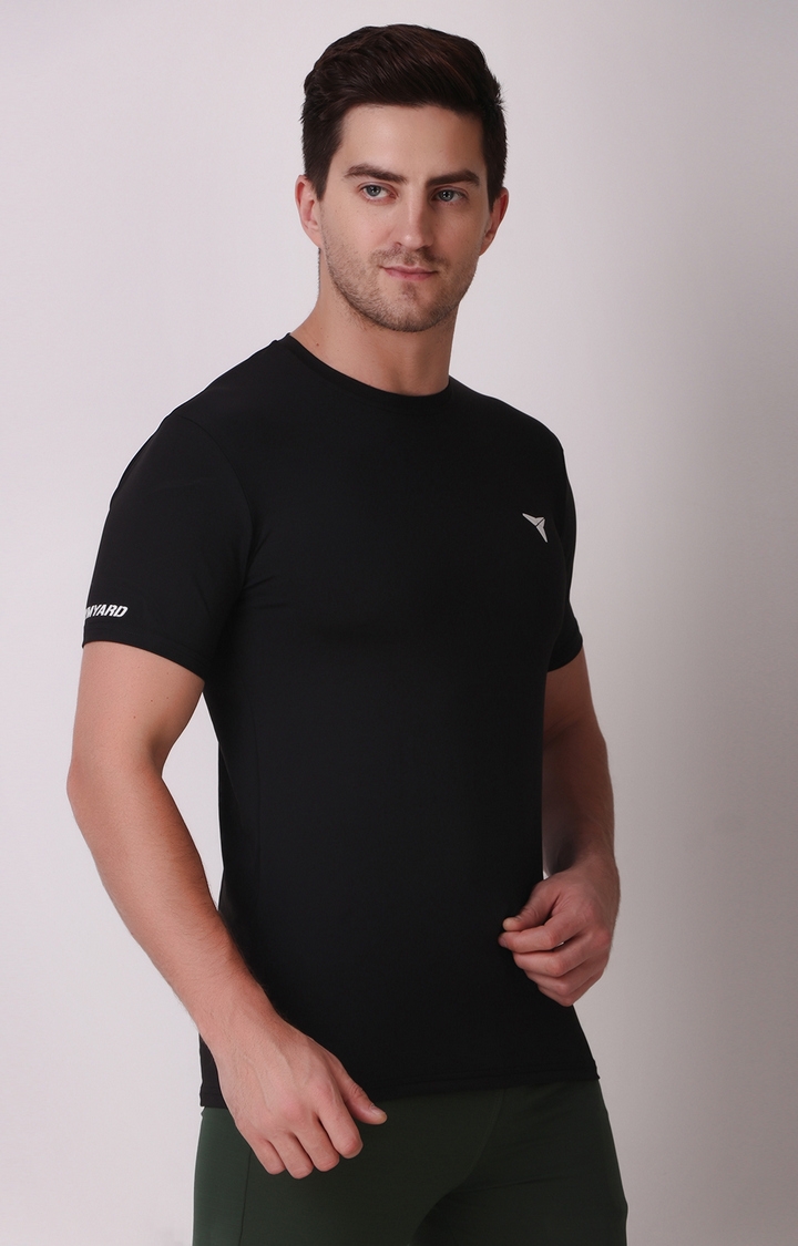 GYMYARD | GYMYARD Men's Active Wear Black T-Shirt 2