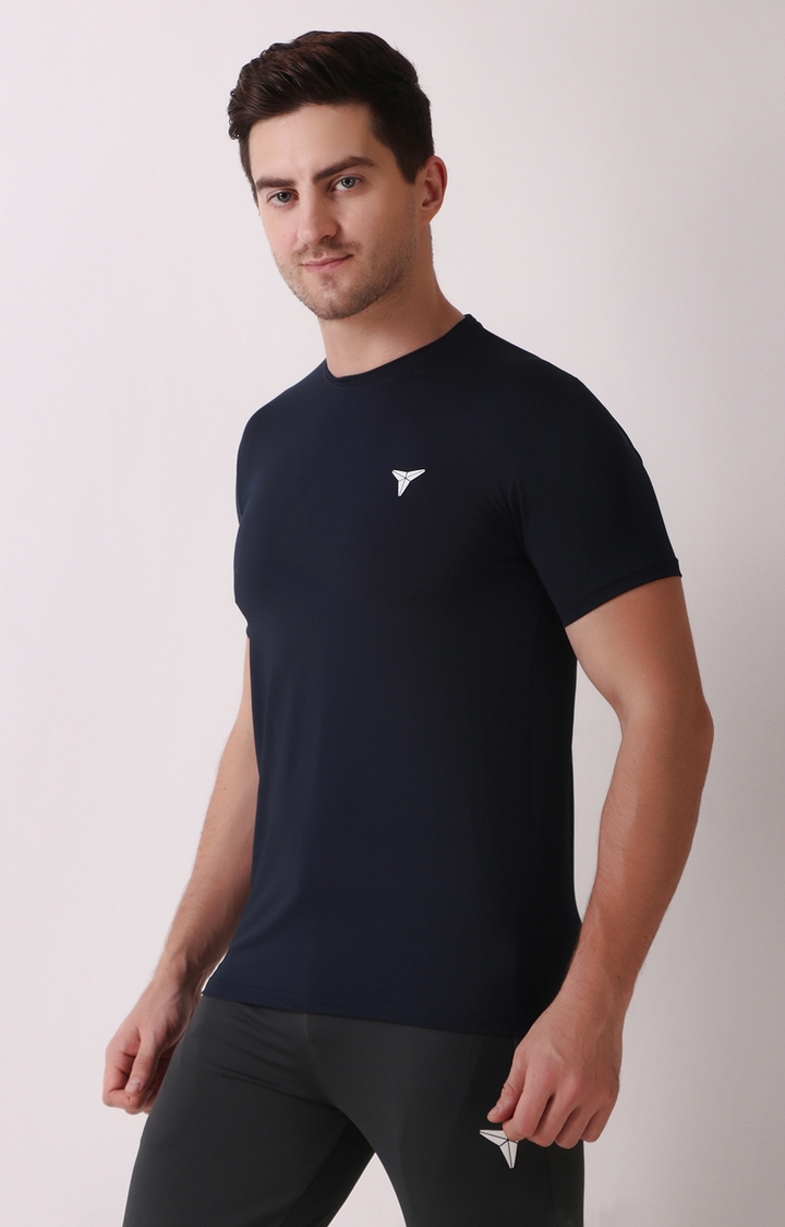 GYMYARD | GYMYARD Men's Active Wear Navy Blue T-Shirt 2