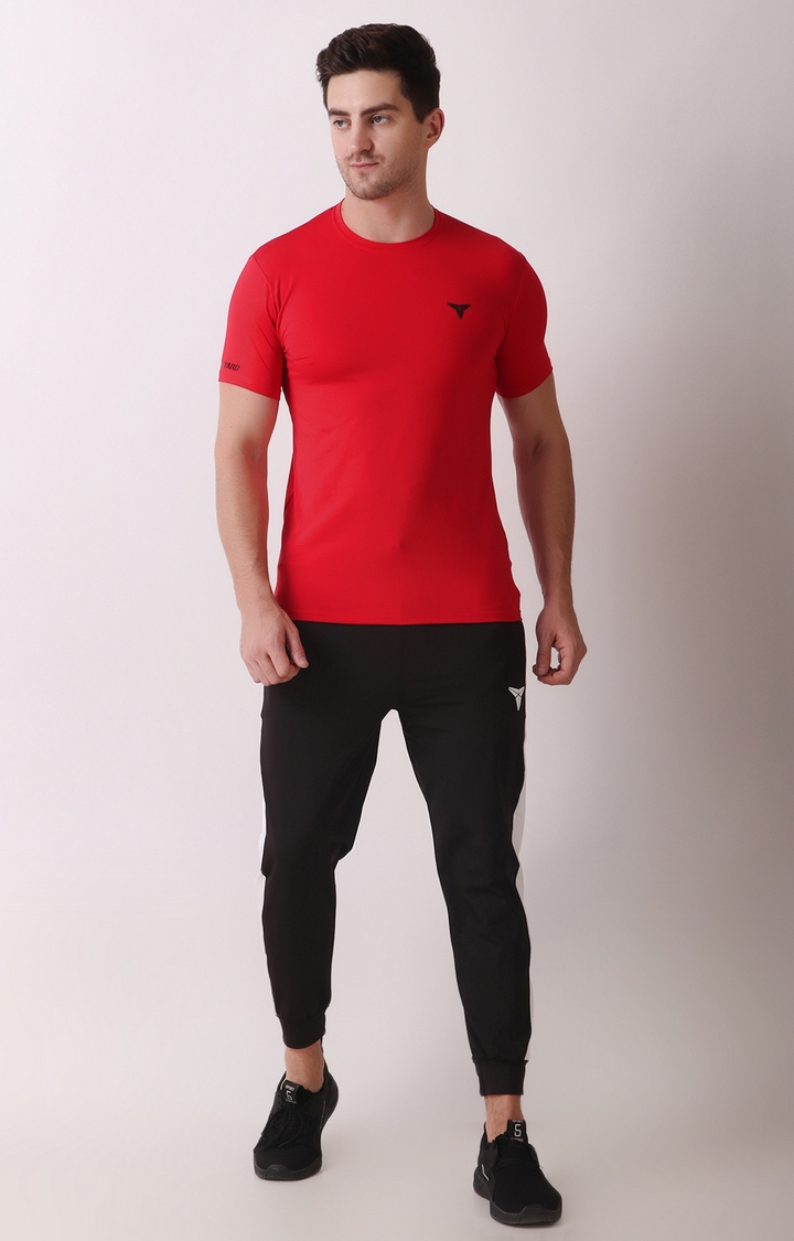 GYMYARD | GYMYARD Men's Active Wear Red T-Shirt 1