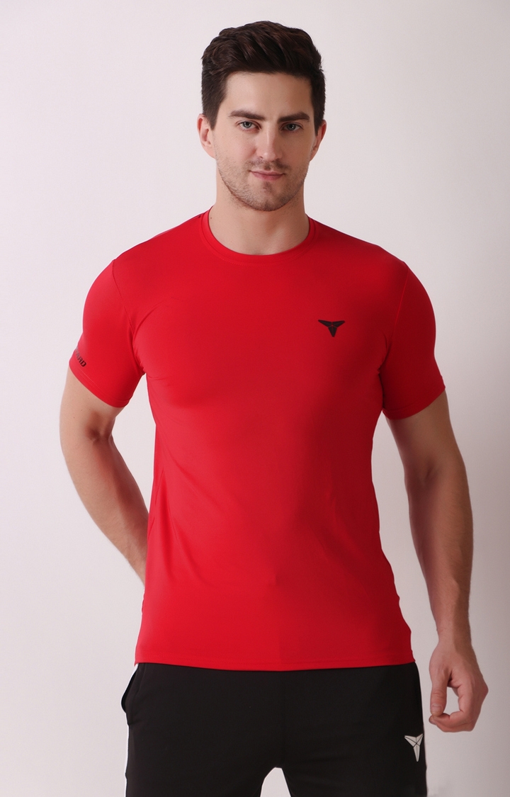 GYMYARD | GYMYARD Men's Active Wear Red T-Shirt 0