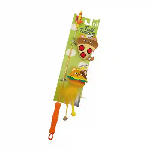 Barkbutler Fofos Cat Wand Toy Replaceable Meow Fast Food