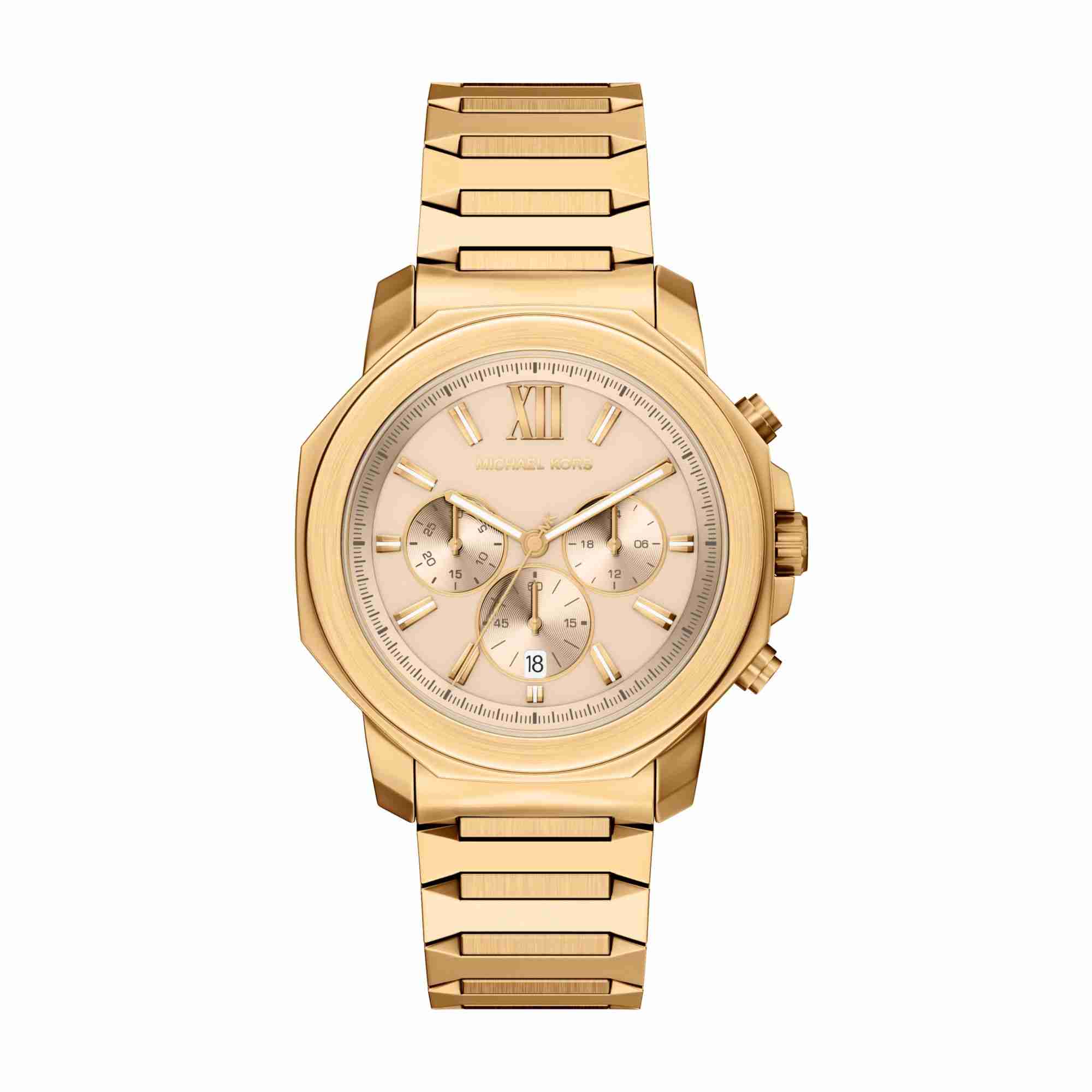 Michael Kors Oversized Prescott Gold-Tone Watch