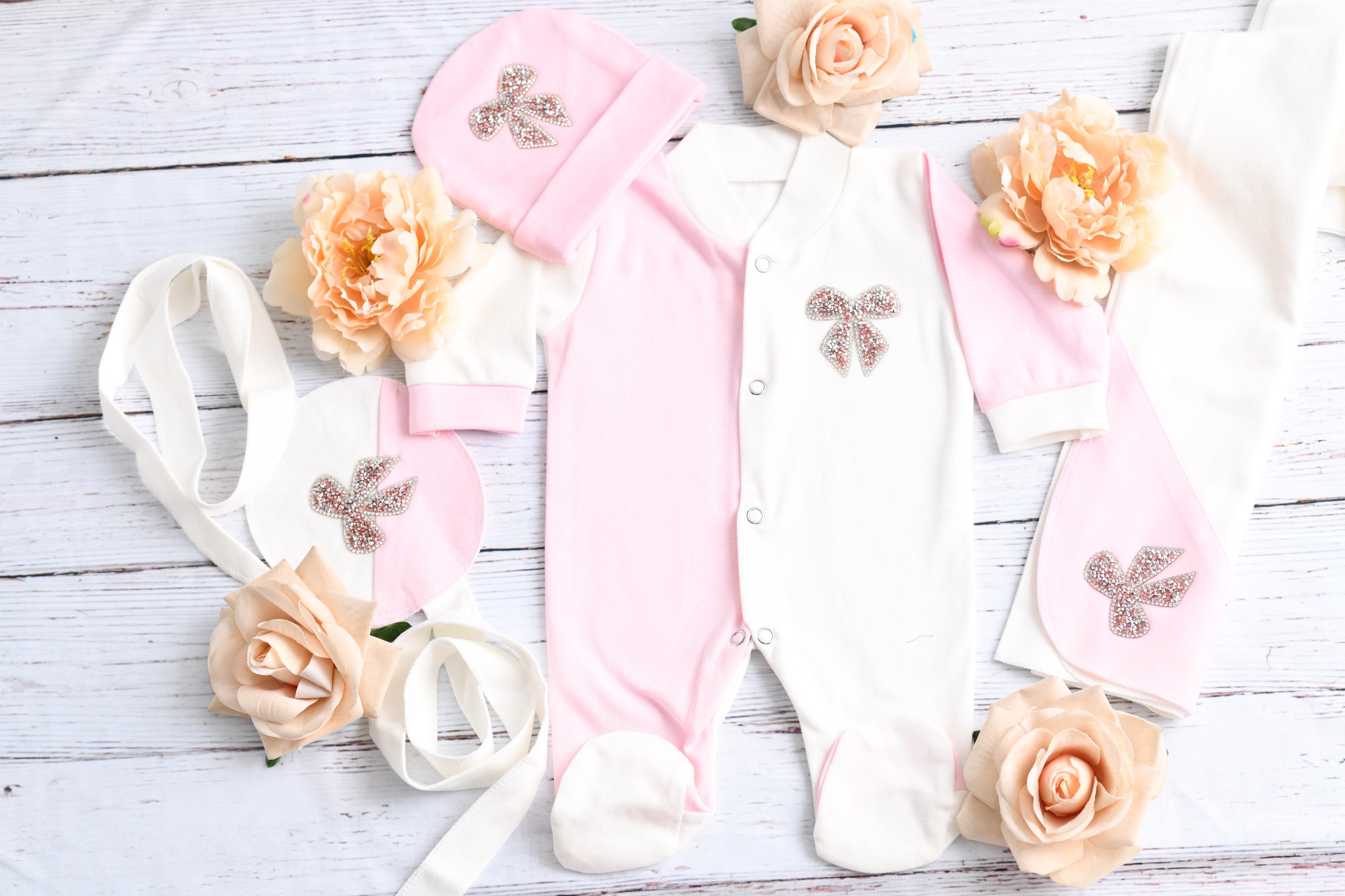 The Pink Bow Romper Set