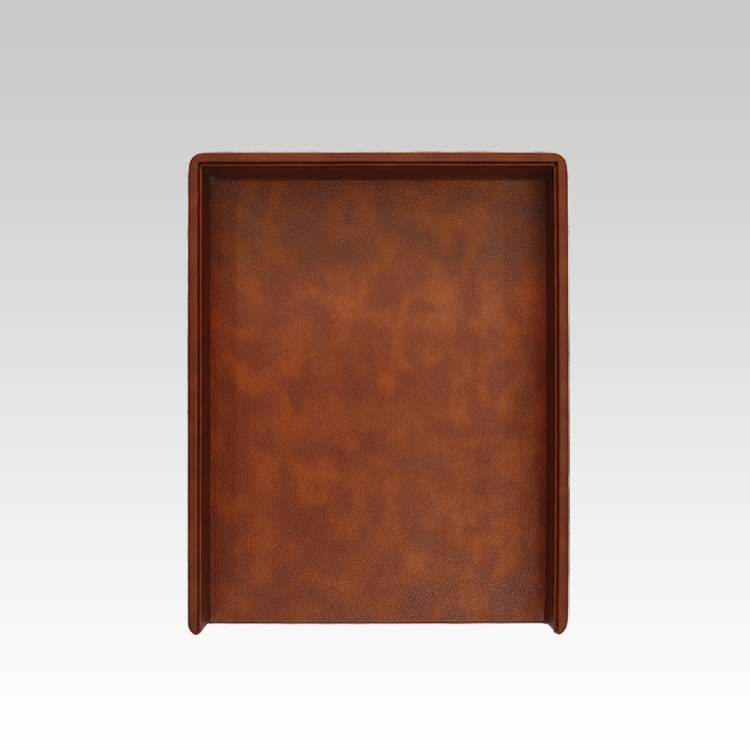 A4 Paper Tray / Letter Tray | Faux Leather | Classic | Tan