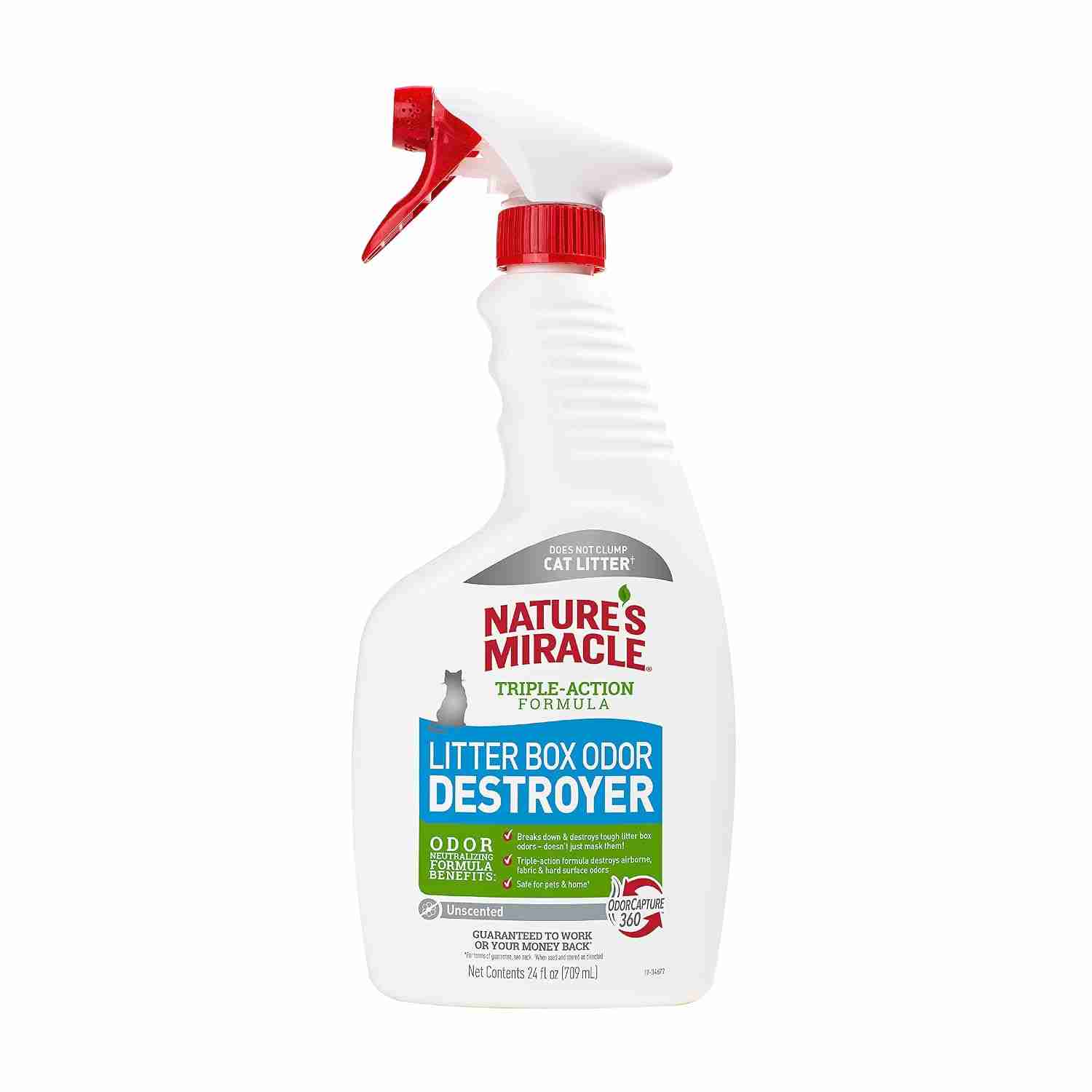 Natures Miracle JFC Litter Box Odor Destroyer Un-Scented, 710ml – (Best Before Nov’26)