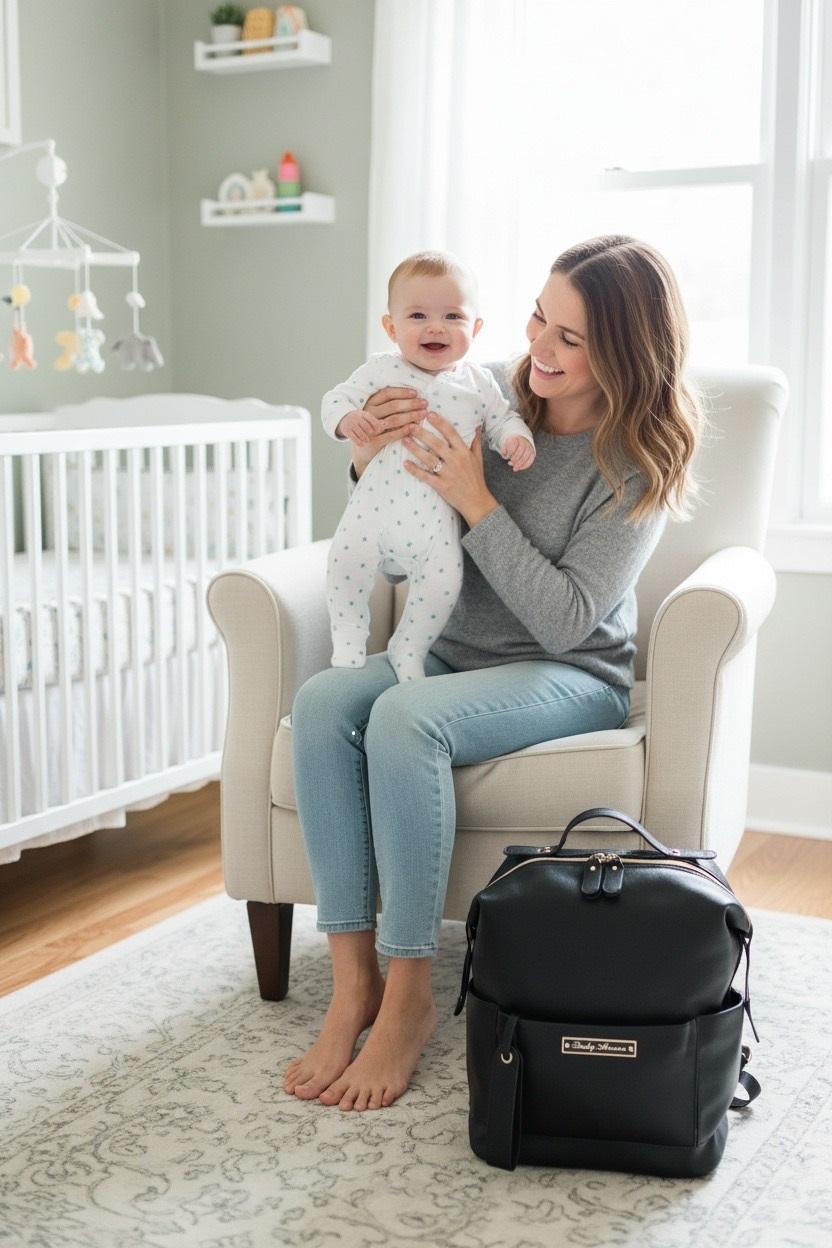Noir Luxe Diaper Bag