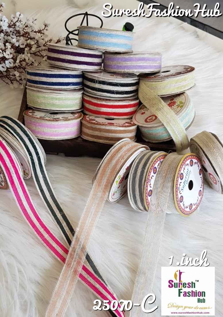 Pink & White Stripes Delicate Trim