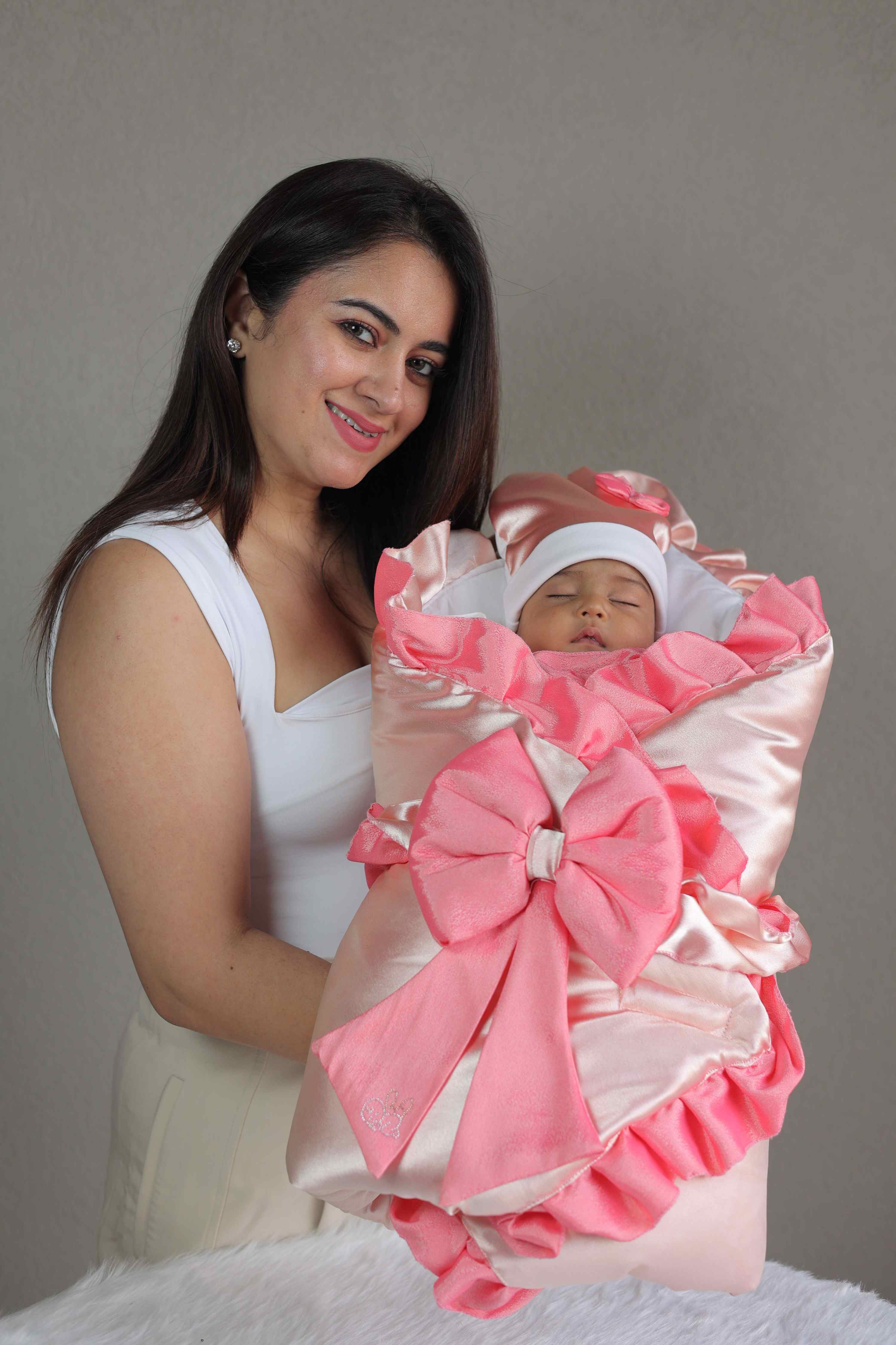 Peach Blush Luxe Drape Set