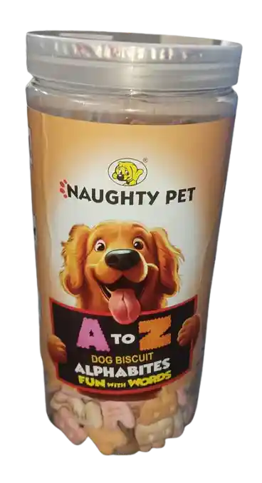 Naughty Pet A To Z Dog Biscuit For Dogs 800g
