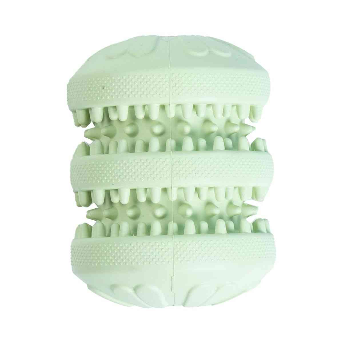 Ezra Play Treat Cylinder - Green Rubber Toy