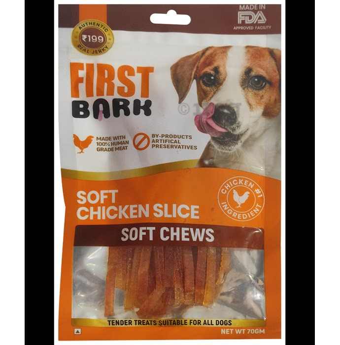 First Bark Soft Chicken Slice for Dogs Treat 70g