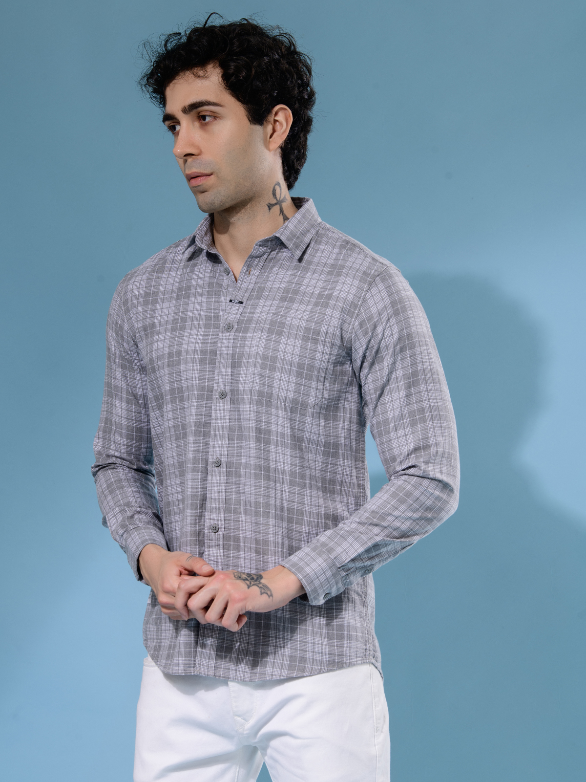 ALBION MENS MOF GREY SHIRT