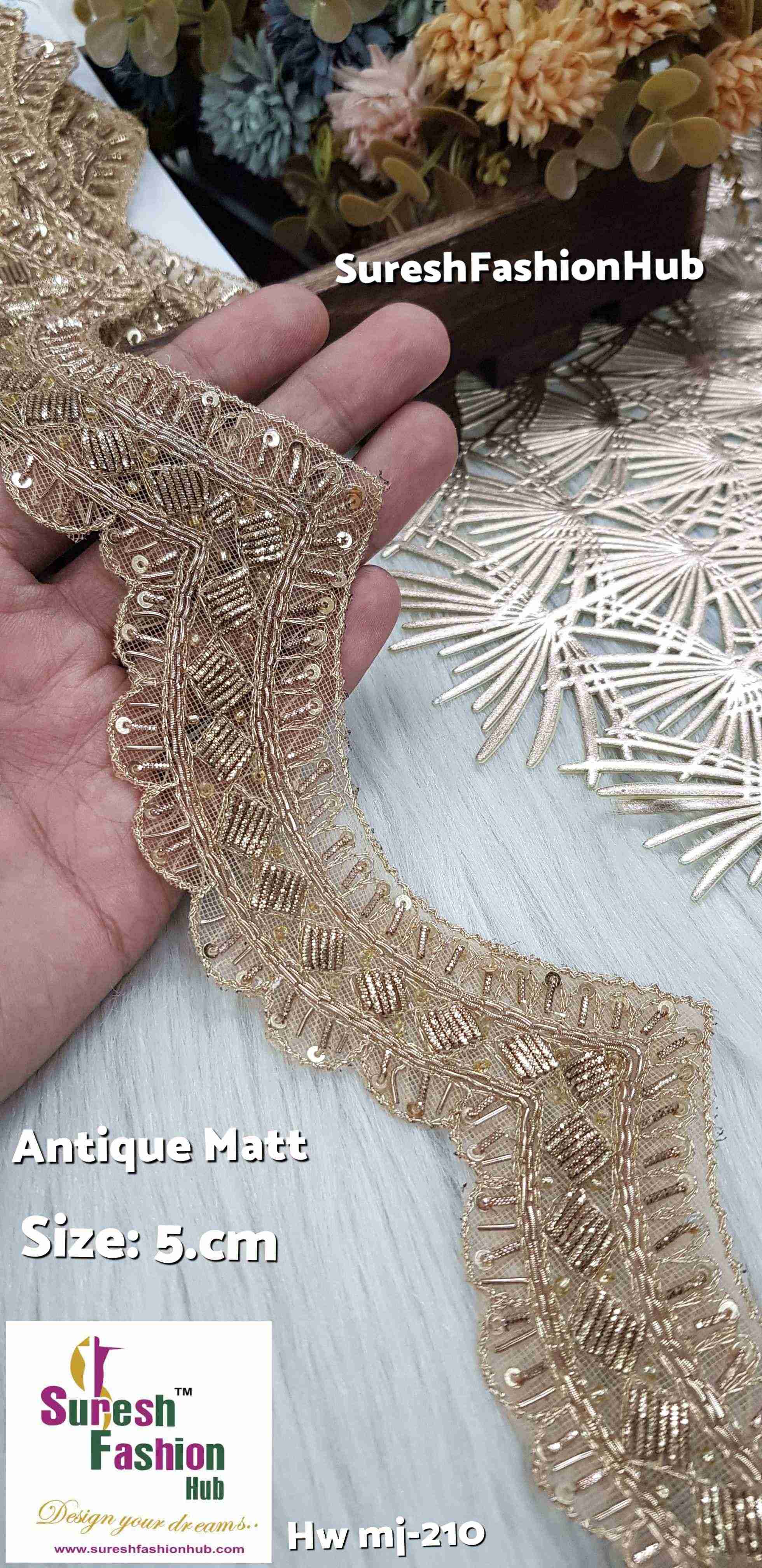 Antique Matt  Handmade Cutwork Lace