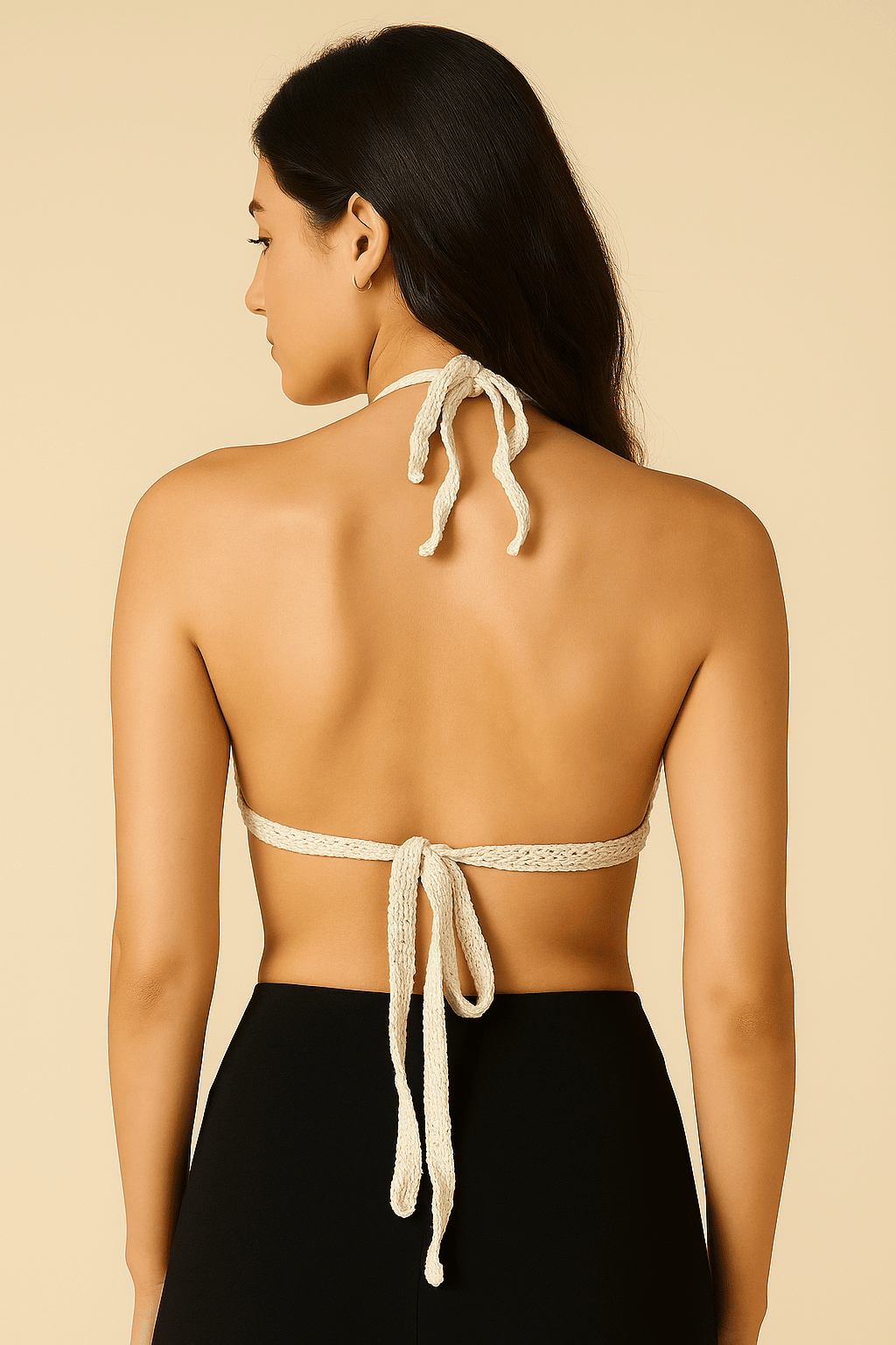Seafoam Shell Halter Top