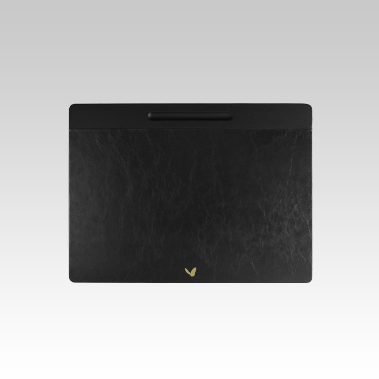 22x16 Inches Rigid Desk Blotter Pen Plus | Moderno | Black