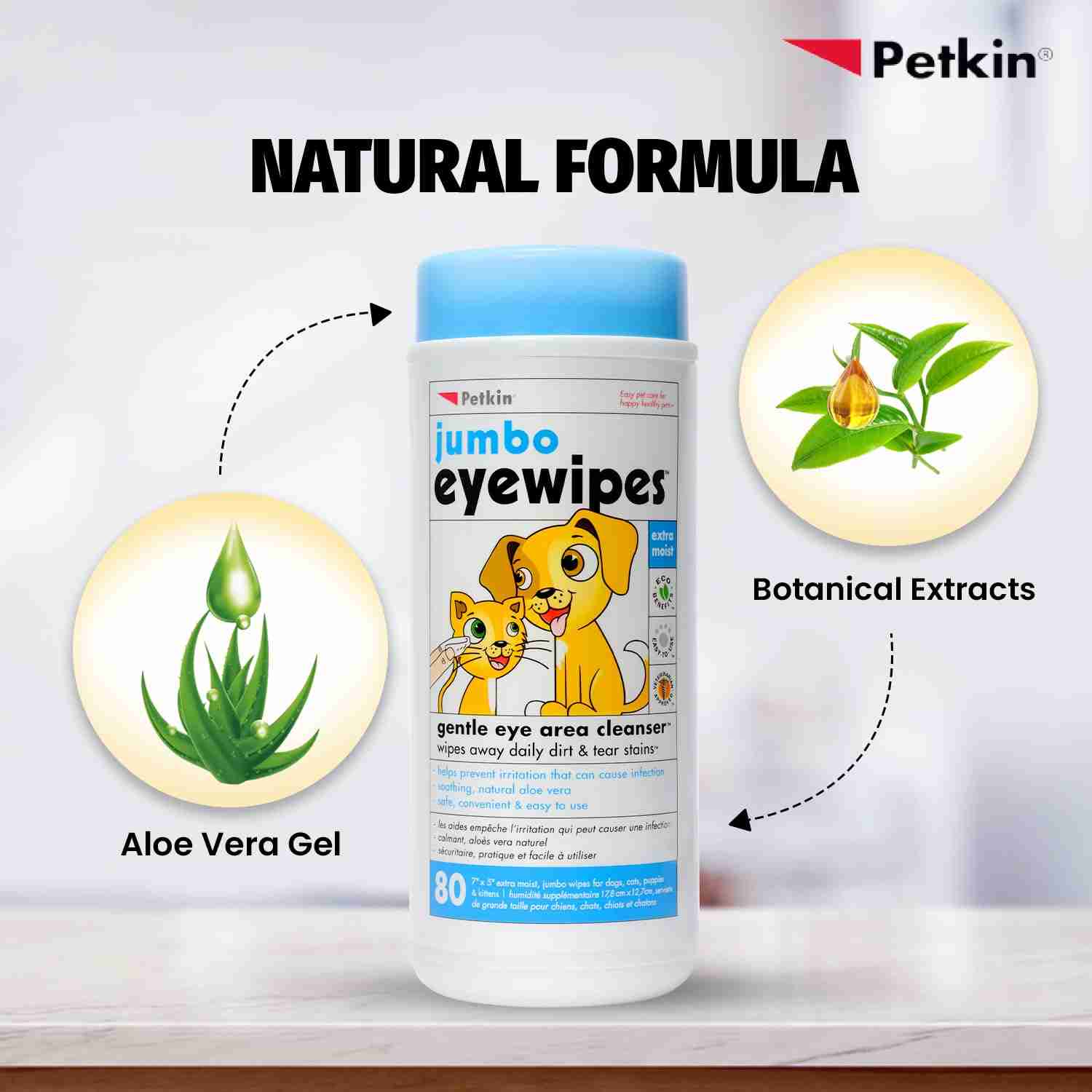 Petkin Jumbo Eyewipes