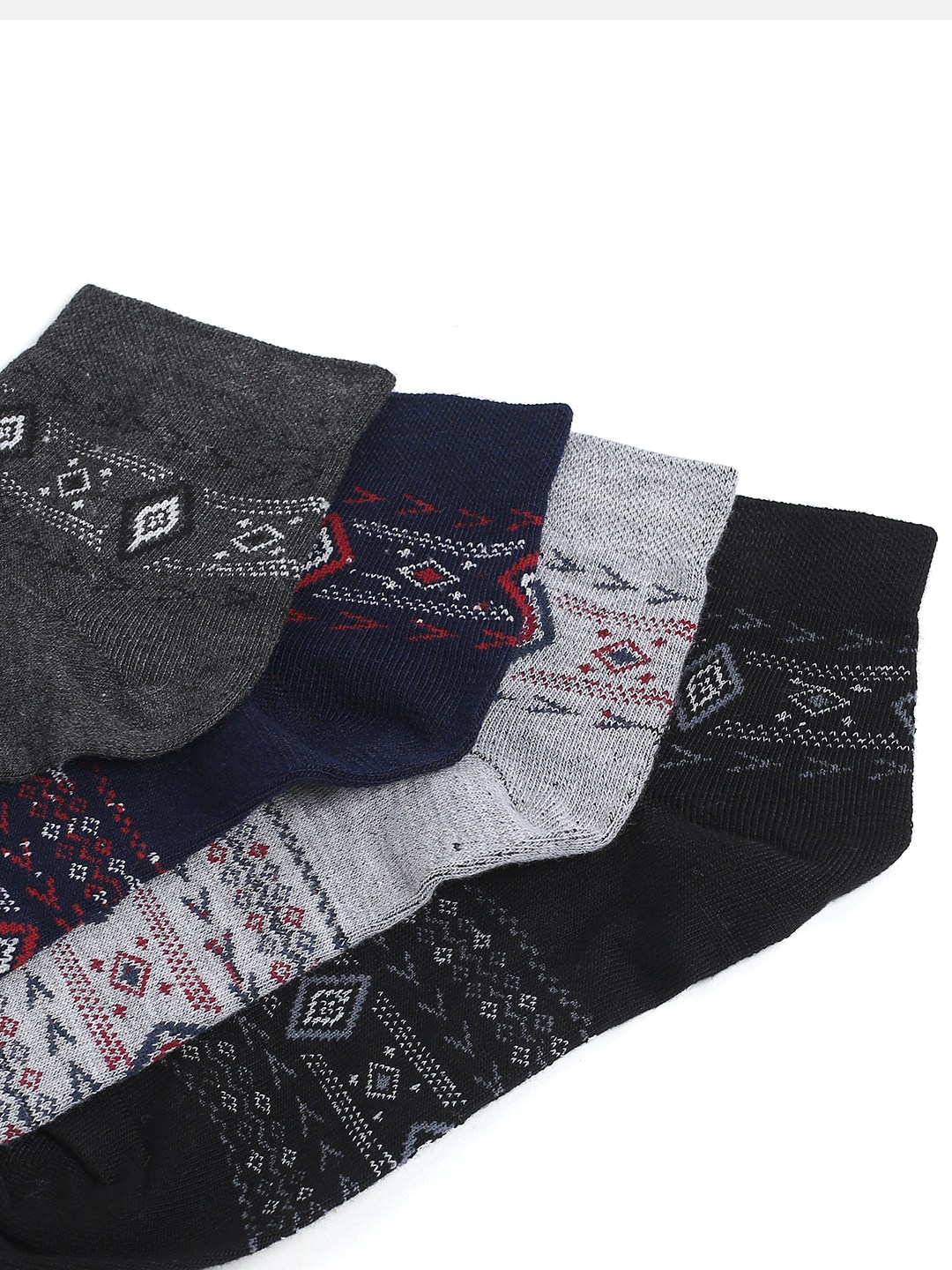 Kolor Fusion Men Assorted Above Ankle Length Socks (Pack Of 4)