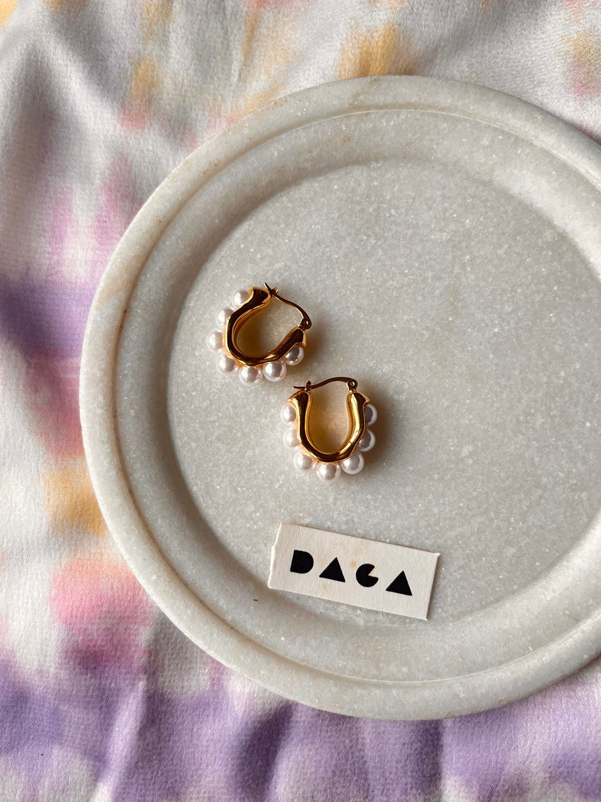 DAGA | studded pearl earrings undefined