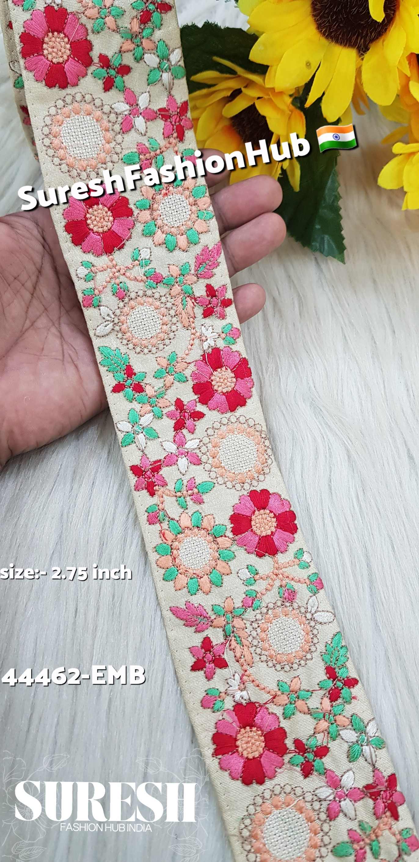 Beige Harmony Embroidery Lace