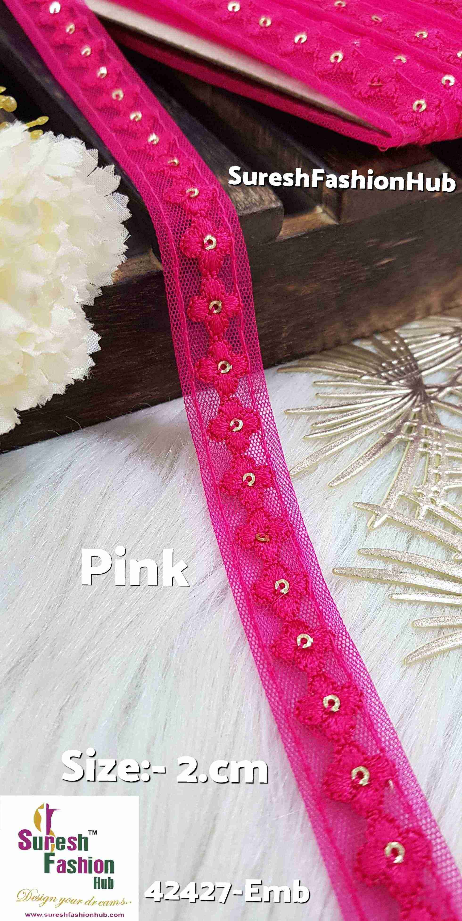 Rani Floral Sequin Lace Trim