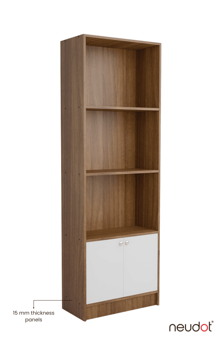 Hugo Bookshelf/Display Unit - Leon Teak & White