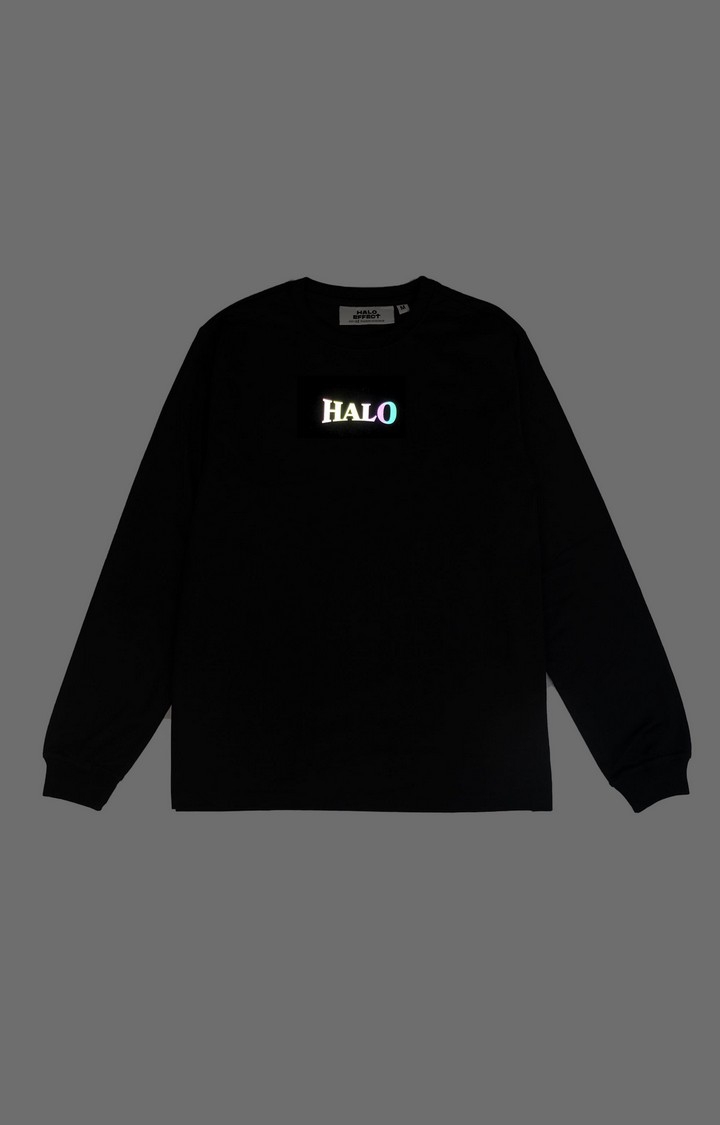 Men's Black Cotton Typographic Sweatshirts