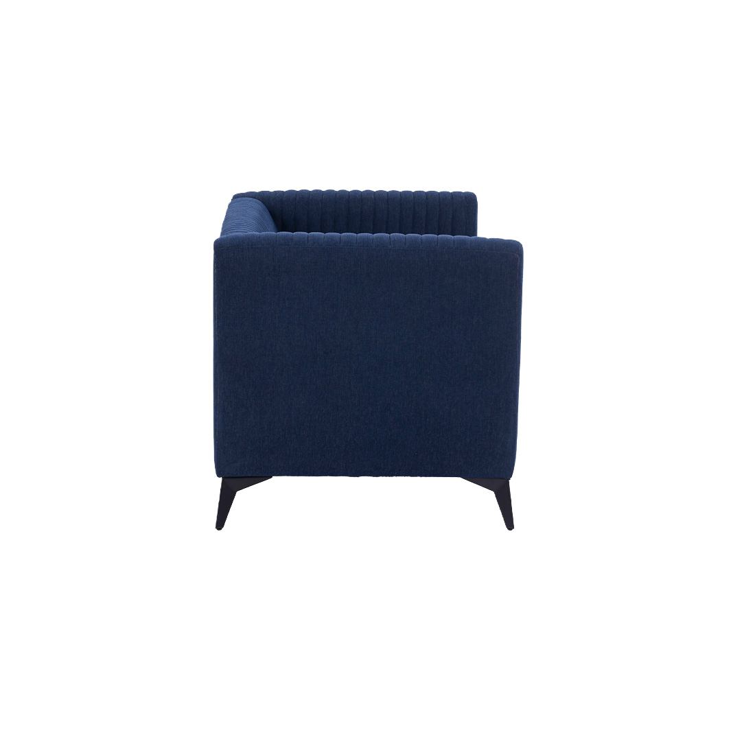 neudot Diva Sofa for Living Room |2 Persons Sofa|Premium Fabric with Cushioned Armrest | Solid Wood Frame|2 Seater in Cobalt Blue Color