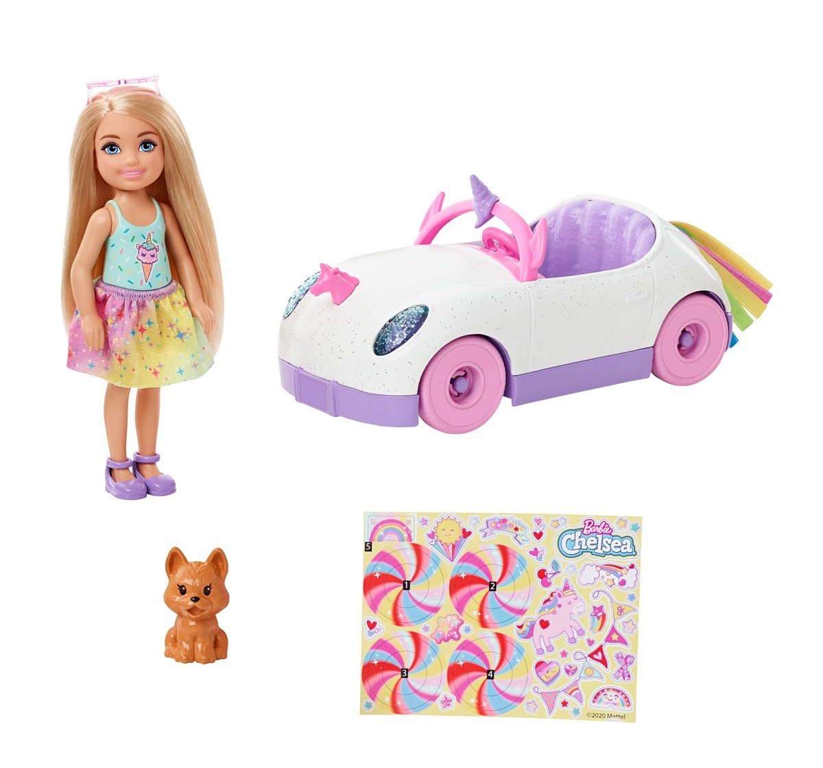 Barbie Chelsea Doll And Car, Barbie, 3Y+, Multicolour
