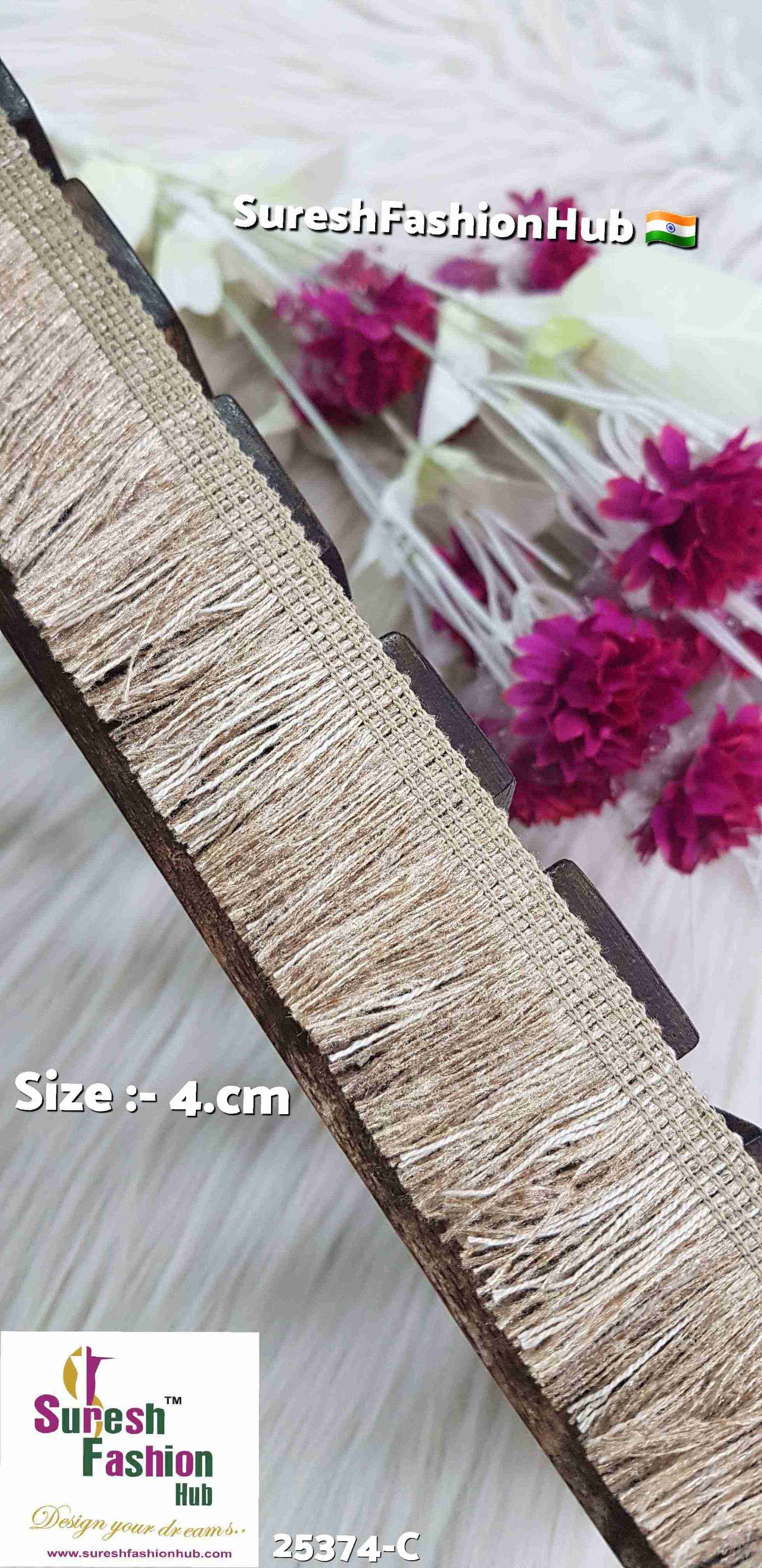 Jute Fringe Elegance Lace | 25374-C